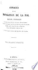 Annales de la propagation de la foi