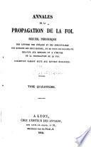 Annales de la propagation de la foi