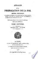 Annales de la propagation de la foi