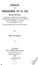 Annales De La Propagation De La Foi. Recueil Périodique (etc.)