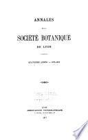 Annales de la Société botanique de Lyon