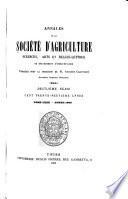 Annales de la Société d'agriculture, sciences, arts et belles-lettres du département d'Indre-et-Loire