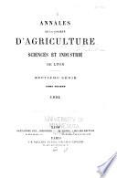 Annales de la Société d'Agriculture, Sciences et Industrie de Lyon