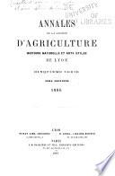 Annales de la Société d'agriculture, sciences et industrie de Lyon ...