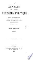 Annales de la Société d'Économie Politique