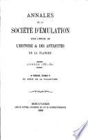 Annales de la Société d'Emulation de Bruges