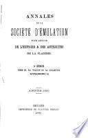 Annales de la Société d'émulation pour l'étude de l'histoire et des antiquités de la Flandre