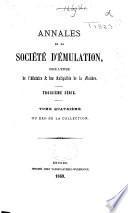 Annales de la Société d'émulation pour l'étude de l'histoire et des antiquités de la Flandre