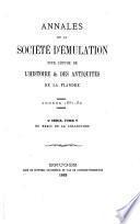 Annales de la Société d'émulation pour l'étude de l'histoire et des antiquités de la Flandre