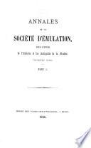 Annales de la Société d'emulation pour l'étude de l'histoire et des antiquities de la Flandre