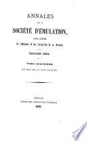 Annales de la Société d'émulation pour l'histoire et les antiquités de la Flandre occidentale