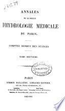 Annales de la Société d' Hydrologie medicale de Paris (1854)