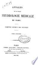 Annales de la Société d' Hydrologie medicale de Paris (1854)