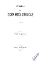 Annales de la Société de médecine de Liége