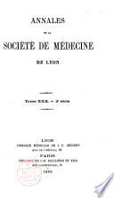 Annales de la Société de médecine de Lyon