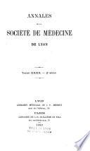 Annales de la Société de médecine de Lyon