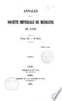 Annales de la Société de médecine de Lyon