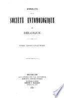 Annales de la Société entomologique de Belgique