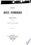 Annales de la Société entomologique de Belgique