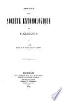 Annales de la Société entomologique de Belgique