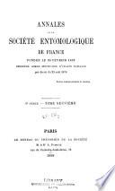 Annales de la Société entomologique de France
