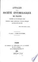 Annales de la Société Entomologique de France