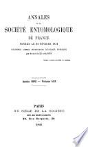 Annales de la Société entomologique de France