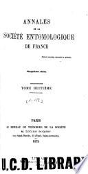 Annales de la Société entomologique de France