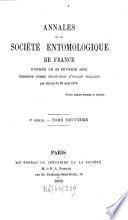 Annales de la Société Entomologique de France