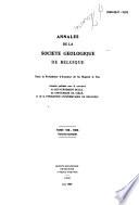 Annales de la Société géologique de Belgique