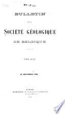 Annales de la Société géologique de Belgique