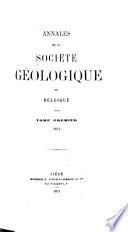 Annales de la Société geologique de Belgique