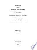 Annales de la Société géologique de Belgique