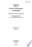 Annales de la Société géologique de Belgique