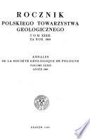 Annales de la Société géologique de Pologne