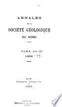 Annales de la Société géologique du Nord