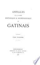 Annales de la Société historique & archéologique du Gâtinais