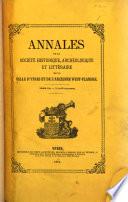 Annales de la Société historique, archéologique et littéraire de la ville d'Ypres et de l'ancienne West-Flandre