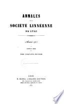 Annales de la Société linnéenne de Lyon