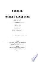 Annales de la Société Linnéenne de Lyon