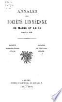 Annales de la Société linnéenne du département de Maine et Loire