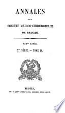 Annales de la Société médico-chirurgicale de Bruges