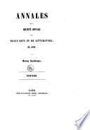 Annales de la Société royale des beaux-arts et de littérature de Gand