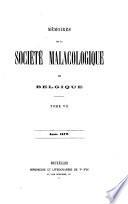 Annales de la Société Royale Malacologique de Belgique