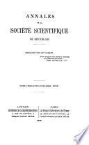 Annales de la Société scientifique de Bruxelles