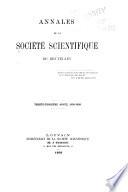 Annales de la Société scientifique de Bruxelles