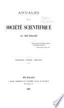 Annales de la Société scientifique de Bruxelles