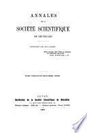 Annales de la Société scientifique de Bruxelles