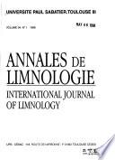 Annales de limnologie