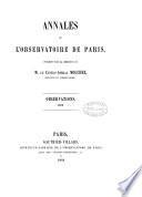 annales de lobservatoire de paris